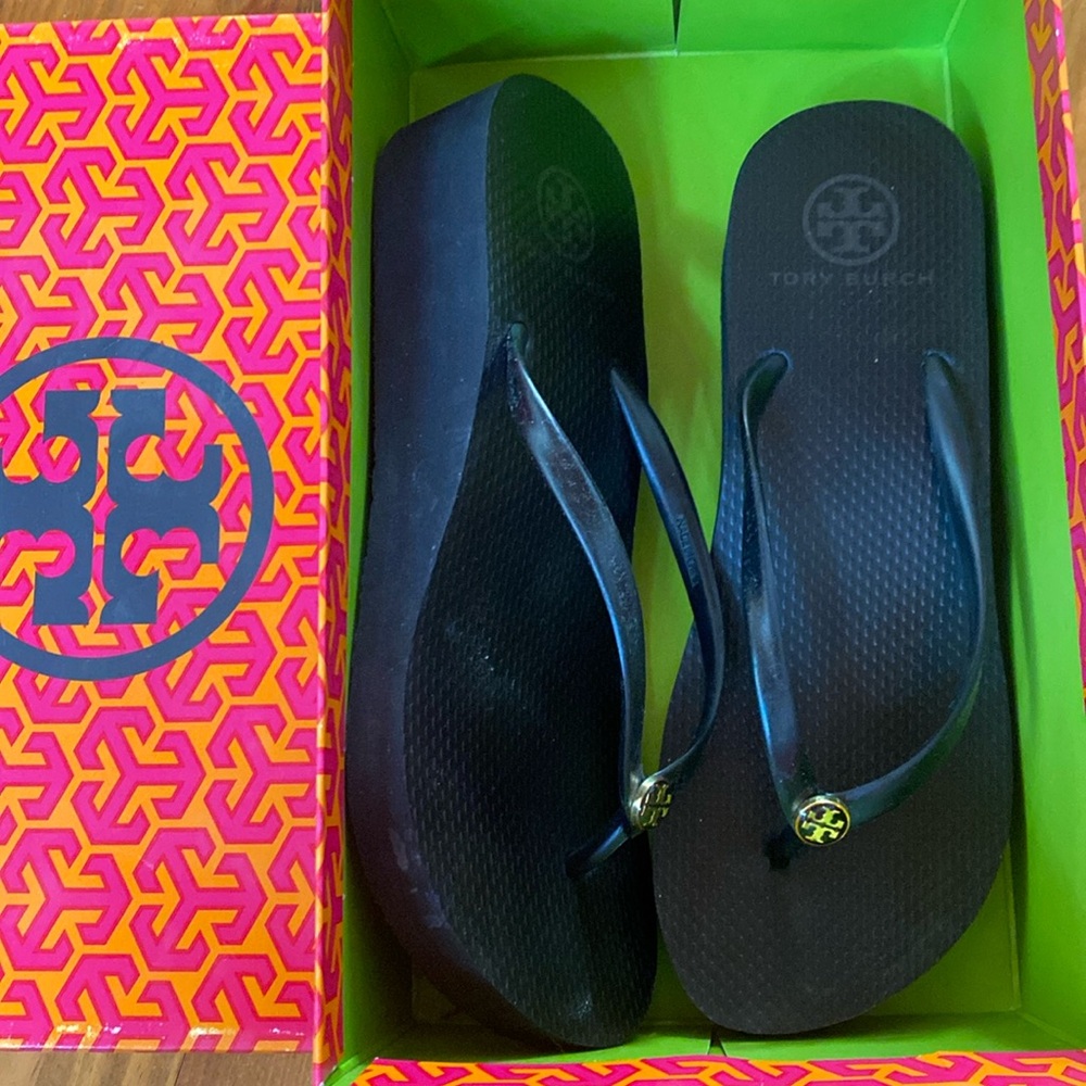 Tory Burch Platform Flip Flops